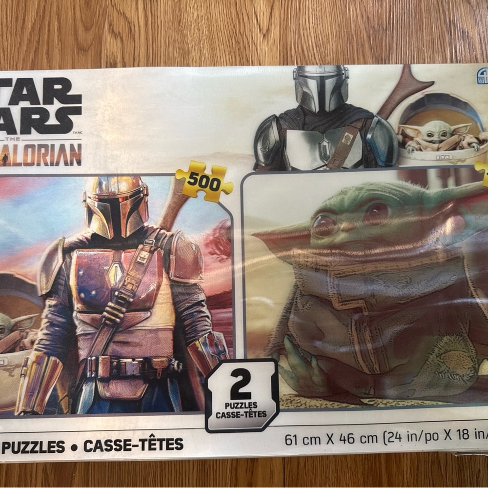 Star Wars The Mandalorian Prime 3D Puzzle Two Puzzles 500 Pieces New Sealed